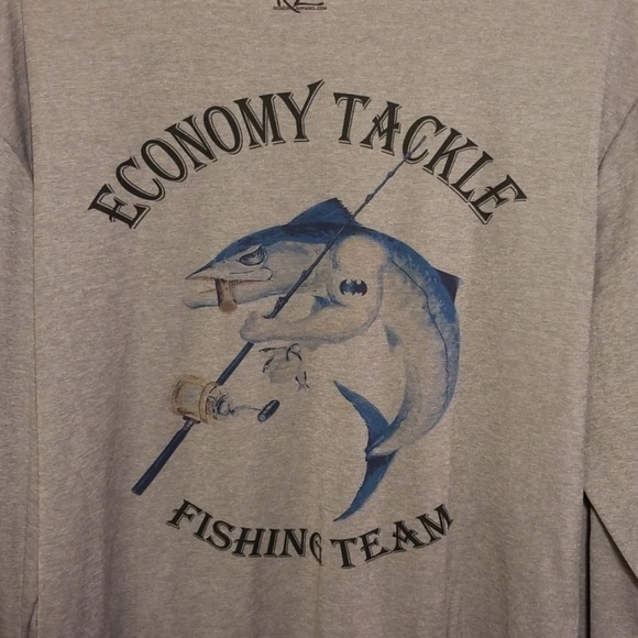 Long sleeve t-shirt with marlin fish on back Xlg - Picture 3 of 6